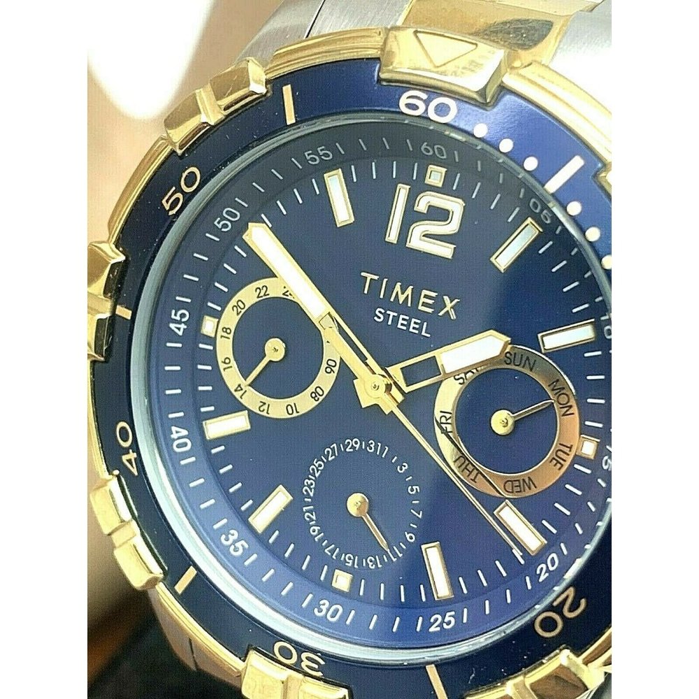 Timex Gold and Blue Men's Watch